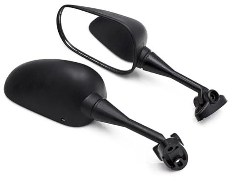 FACSER Seite Rückspiegel Für VFR1200 Für VFR1200 2010 2011 2012 1 Paar Motorrad Rückspiegel Blinker Seite Spiegel Schwarz Lenkerendenspiegel Motorrad(Black-No Lights)