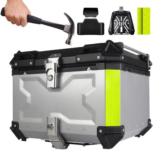 Motorrad-Top-Box – wasserdichtes Aluminiumgepäck mit Sicherheitsschloss für Helm – Aufbewahrung von großem Gepäck – Motorrad-Topcases