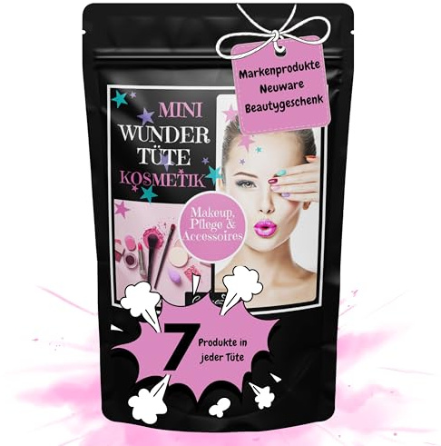 COSMEZIA Make Up Set Wundertüte 7 Kosmetikartikel, Accessoires Kosmetik Überraschungstüte Makeup Markenprodukte Beauty Überraschungsprodukte, Marken Make-Up, Geschenkidee Make-up Set
