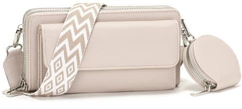 Snmoec Handytasche zum umhängen kleine Handtasche Damen umhängetasche Damen klein Mit Kartensteckplatz münzbörse Crossbody Bag klein Schwarz