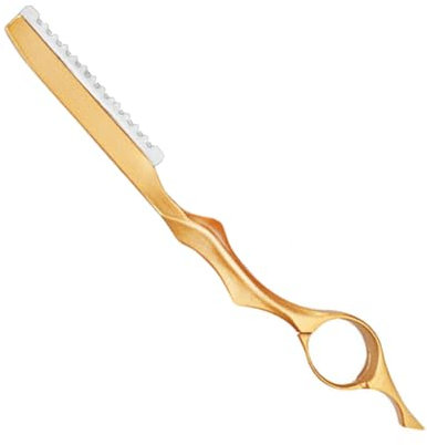 FOMIYES Goldeiner Rasierer Zum Ausdünnen Der Haare Haarschneider Für Haarausdünnung Und Stufenschneiden Tragbar Und Einfach Zu Bedienen Für Hause Und Unterwegs
