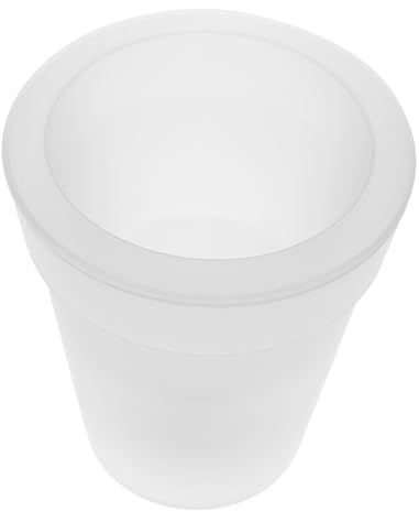 BAZEITFLOW Solar Powered Led Flowerpots Outdoor Waterproof Illuminated Garden Planters White Light for Patio Yard Decorative Lighting