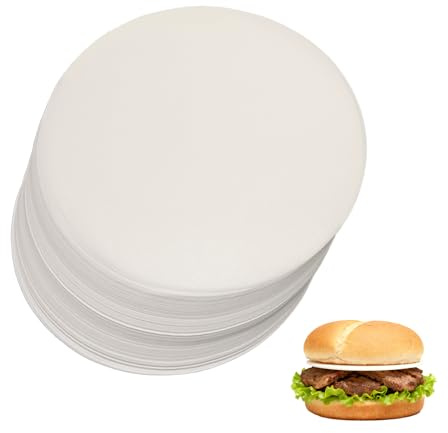 Pack De 1000 Disques De Papier Sulfurisé Rond De 11 Cm Pour Presse Steak Haché - Idéal Pour Burgers, Galettes, Résistants À La Chaleur Et Compostables, Utilisation Multiple Papier Steak Haché