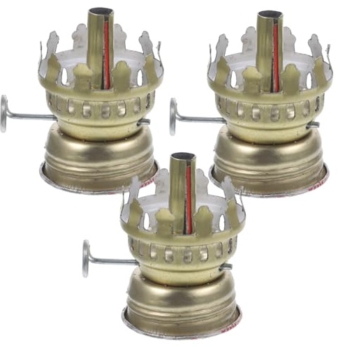 EPIGEIST 3 pièces Brûleur de Lampe à Pétrole pour Bouteille Support Stable pour Abat-Jour Remplacement Pratique pour Lampes à Kérosène et Pétrole Maison et Camping Couleur Aléatoire