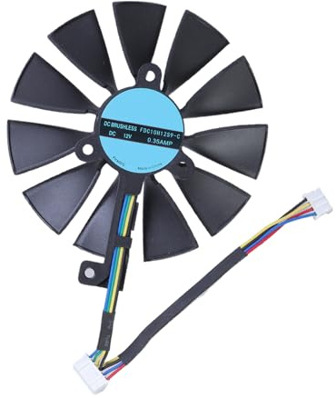 Mocoocouture Ventola di raffreddamento GPU ad alta efficienza per scheda grafica FDC10U12S9-C 2070 4/6/7Pin e funzionamento silenzioso, Easy Installation Cooling