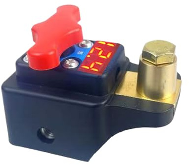 Desconectador De Batería De Coche - Interruptores Control Energía Pantalla Digital 12V-24V | Herramienta De Control De Batería Automotriz - para Estacionamiento Prolongado, Conducción Frecuente de Cor