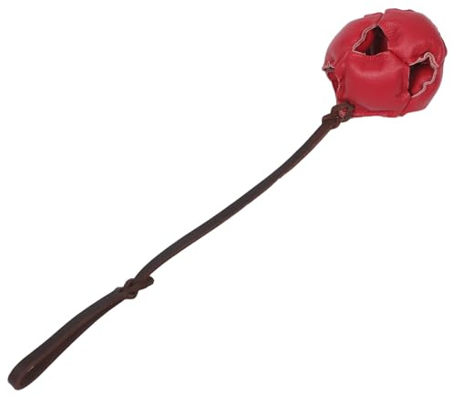 BELLIFFY Hundträning Bite Ball leksaker för leksak för hundträningskula leksaker för små små hundleksaker hundträningsleksak valpleksaker hundinteraktiva Red