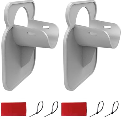 Whychstore Lot de 2 supports de tuyau de piscine en ABS de 38 mm pour l'entretien de la piscine, gris et bleu