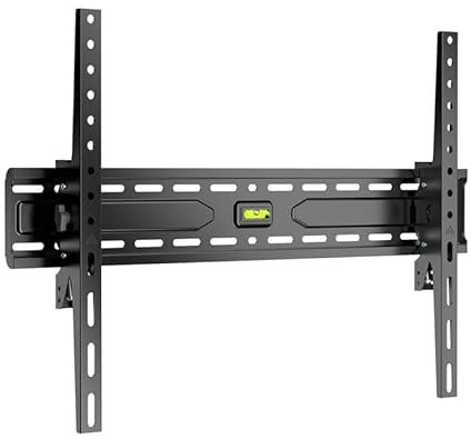 goobay TV Wandhalterung -Tilt- 37 bis 86 Zoll (94-219 cm) Wandhalterung bis 15° stufenlos neigbar, mit integrierter Wasserwaage - TV Halterung bis 45 kg, kompatibel mit Vesa 600x400 Schwarz - 79758