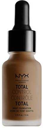 NYX Professional Makeup Total Control Drop Foundation, Präzise Dosierung, Aufbaubare Deckkraft, Langanhaltend, Vegane Formel, Mattes Finish, Farbton: Cocoa