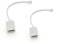 JZK Lot de 2 adaptateurs RJ11 vers BT - Adaptateur de ligne téléphonique - Blanc - Adaptateur RJ11 vers BT - Avec câble ruban
