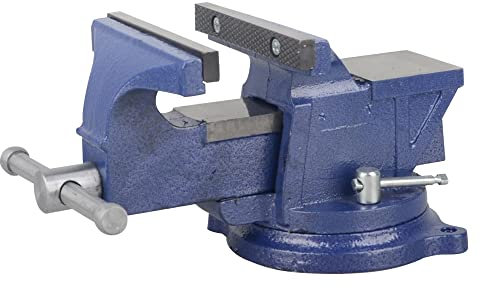 DAYUAN 4 inches 360° Steel Bench Vice with Anvil Base, Heavy Duty Table Vise Workshop Bench Vice Clamp Swivel Industrial Vice