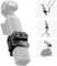 NEEWER Pocket 3 Cage, Aluminum Alloy Gimbal Camera Video Recording Rig with Built in Action Camera Accessory Adapter 1/4 Threads Compatible with DJI Osmo Pocket 3, No Assembly Needed, AC009