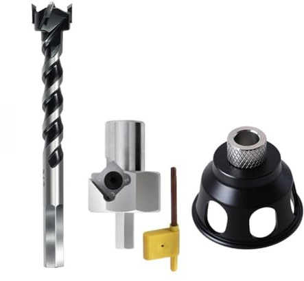 BildeeMait Lochstanzer aus Aluminiumlegierung mit 19 mm und 20 mm Buchsen, präzise Holzbearbeitung, Bohrführungs-Locator-Set