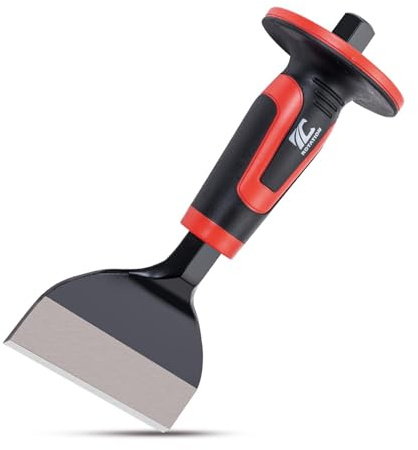 ROTATION Rock Chisel with Hand Guard, 8 Inch Flat Cold Chisel