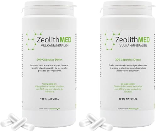 Zeolita MED 200 Cápsulas desintoxicantes (Paquete de 2)