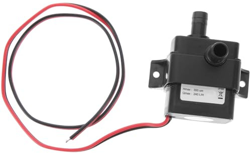 JUMPLAWN Mini Pompa Sommersa senza Spazzole Dc 12v 3.6w per Fontane e Acquari, Plastica Ingegneristica, Bassa Rumorosità e Lunga Durata, Portata 240l/h
