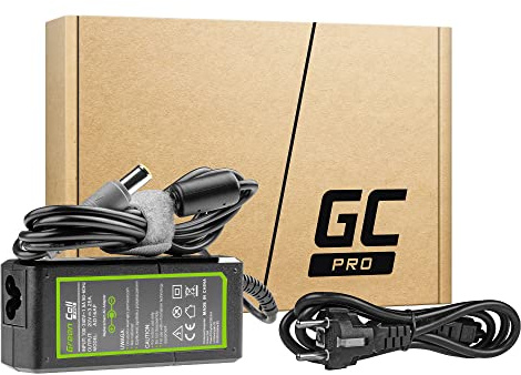 Green Cell Netzteil für Lenovo B590 ThinkPad R61 R500 T430 T430s T510 T520 T530 X200 X201 X220 X230 Laptop Ladegerät inkl. Stromkabel (20V 3.25A 65W) Farbe: Schwarz