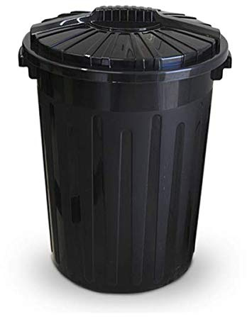 Poubelle 100L Cuisine, Jardin, extérieur avec Couvercle - Gros Volume et Plastique Robuste, résistant extérieur