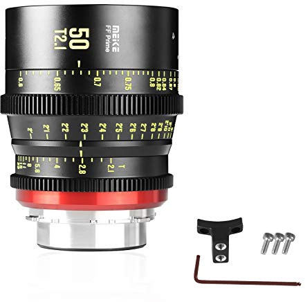 Meike 50 mm T2.1 PL Full Frame Prime Manual Focus Objectif cinéma grand angle pour appareil photo Canon EOS C700 PL EOS C700PL GS