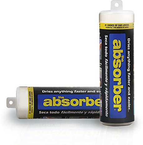 CleanTools The Absorber® Large 17 x 27, Assorted Colors, 1-Side-Textured, 2-Towel Pack - Synthetic Chamois Drying Cloth for Cars - Super Absorbent, Scratch Free, Long Lasting & Machine Washable