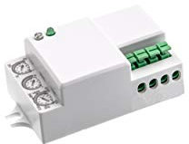 HUBER Motion 50HFLV Mini Radar Motion Sensor for Indoor 360° -12-24V Flush-Mounted Motion Sensor LED Suitable Motion Sensor Installation Motion Sensor