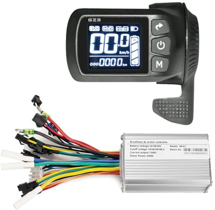 Kunray 24V 36V 48V Brushless Motor Controller Kit 17A Scooter Controller | Mit LCD Anzeige, IP65 Waterproof, Dualmodus DC Controller Zum Elektrisches Go Kart Elektroroller Brushless Controller Kit