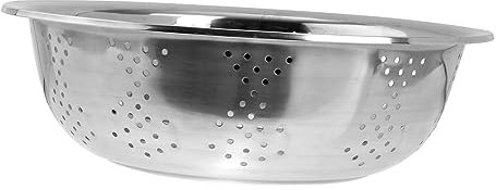 MAGICLULU 2pièces Bac à Laver Acier Inoxydable Panier Rond Drainant Pour Fruits Légumes Et Pâtes Cuisine Et Maison