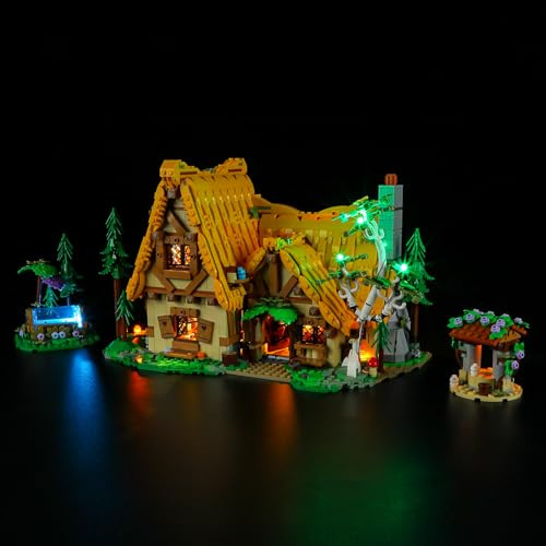 BRIKSMAX Kit d’éclairage à LED pour Disney La Chaumière de Blanche-Neige et des Sept Nains - Compatible avec 43242 Blocs de Construction