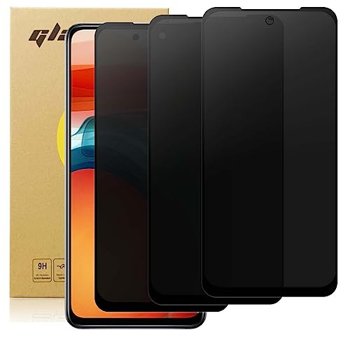 zonyee 3 Piezas Protector de Pantalla de Privacidad para Xiaomi Redmi Note 10 Pro, Anti Espía Protectora Película de Cristal Vidrio Templado para Redmi Note 10 Pro-6.67 [9H Dureza, Anti Arañazo]