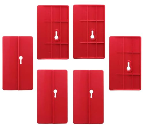Generic Drywall Fitting Tool Block Support The Plaster Board in Place While Positioning and Fixing, 150mmx85mmx7mm, Red