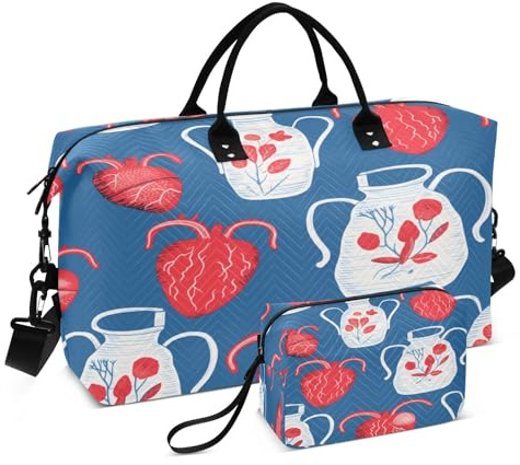 Sac de voyage en forme de vase, sac de sport, yoga, sac à main pour homme et femme, sac de week-end, Vase, Taille unique, Sac de voyage