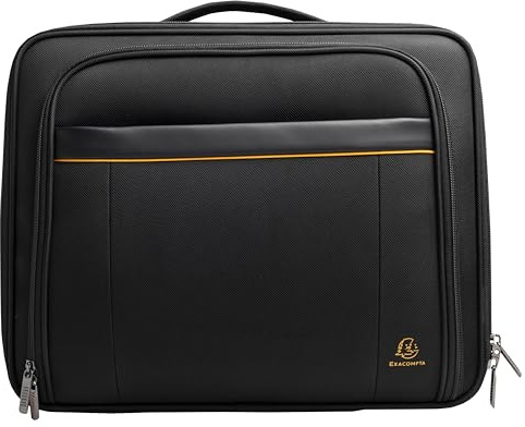 EXACOMPTA - Rif. 18334E - 1 Exatrolley Slim Exactive - Custodia da business con ruote per PC fino a 15,6 - Maniglia telescopica retrattile in uno scomparto con cerniera - dim 45 x 25,5 x 39,5 cm