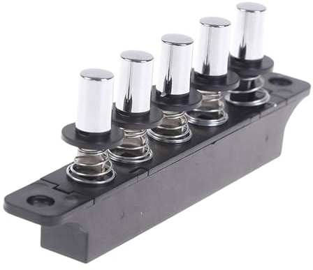 MagiDeal Interrupteur à clavier pour hotte de cuisine, 5 boutons, facile à installer, robuste, remplacement
