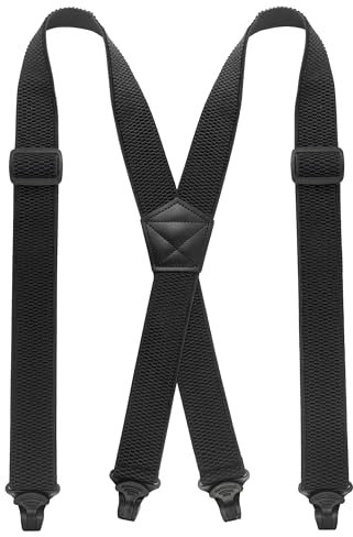 RBOCOTT Mens Black Braces Hidden Suspenders for Men Under Clothes - Free Yourself from Troublesome Waistbands(1)