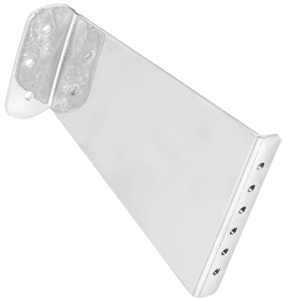 Toyvian Saitenhalter für 6-saitige Jazzgitarre aus Metall in Silber mit Einfachem Einbau und Komfortablem Spielgefühl für Stilvolles Gitarrenspiel