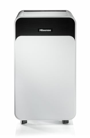 Hisense D16CW NUOVO Deumidificatore Classico A Scarico, Portatile, Bassa Rumorosità, Asciugatura, Spegnimento Automatico, Bianco, 50x28x20 cm, Capacità 16 litri