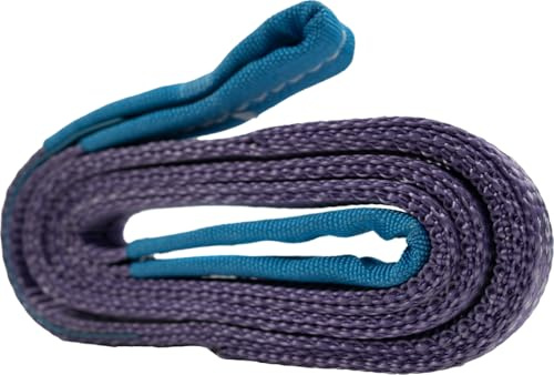 Schlaufen Hebeband Tragfähigkeit 1000 kg, violett, Länge 4 m, für Kräne, Ketten und Werkstätten