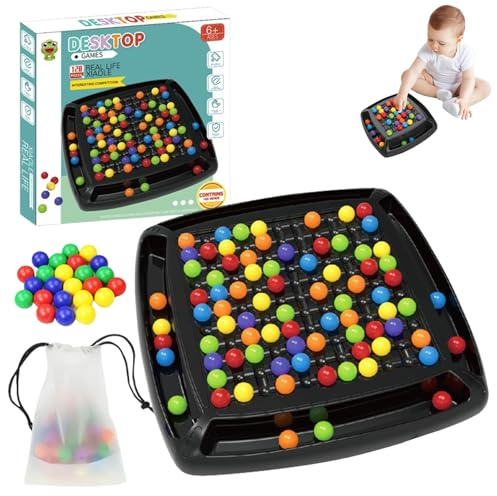 Intellektuelles Schachbrett Doppelduell, Brettspiel Kugeln, Elimination Brettspiel, Intellektuelles Schachbrett, Intellektuelles Spielbrett Für Erwachsene Und Kinder (modern, Getreide, 120)