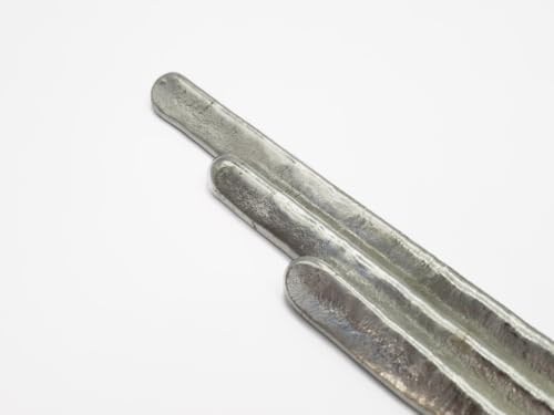 Dachdecker Zinn Sn91Zn9 in Dreikant Stangen 100g-1kg, 100% Bleifrei Lötzinn Zinn-Zink-Lot für Weichlöten von Zink Teilen (1, 500 g)