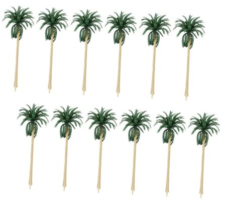 HAMPPLIES 20stücke Teiliges Mikro-landschaftsset Kokosnussbaum Modelle Aus Hohe Dekobäume Für Haus Garten Und Sandtisch Kreative Gestaltung Glatte Kanten Leichter Palmendeko