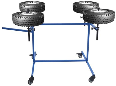 Susoso Soporte para pintura de llantas, soporte para pintura de llantas, con práctico mango, capacidad de carga total de 100 kg, soporte de pintura para trabajos en parachoques o neumáticos, color