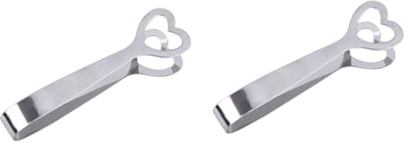 MAGICLULU 6 pièces Pince à Sucre Inox Cœur Lot de Pinces Multifonctions pour Glaçons Bonbons et Buffet Mariage et