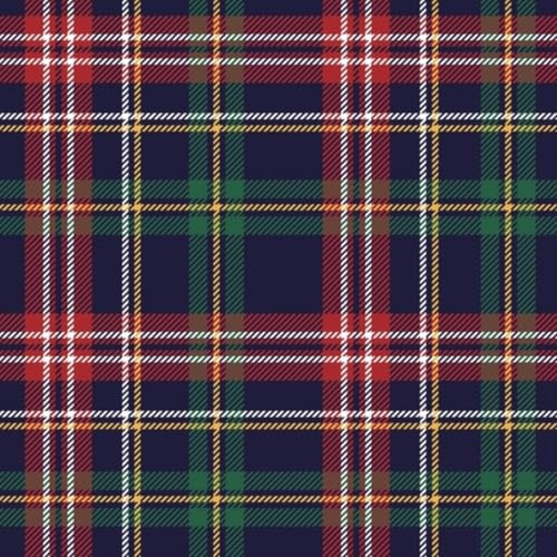 DERUINVAIO Self Adhesive Feature Removable Classic Textile Tartan Design for Pillows Shirts Dresses Peel and Stick Vinyl Wallpaper Roll, Sticky Lining Paper for Bedroom, Living Room, Kitchen Walls
