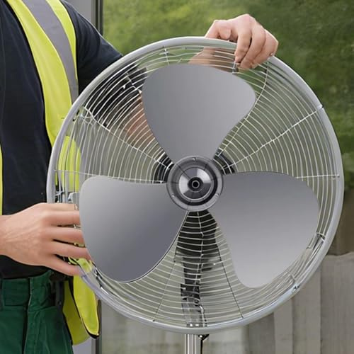 Pale Ventilateur, Hélice Ventilateur Sur Pied, Pièces Et Accessoires Pour Ventilateure, Remplacement Des Feuilles De Ventilateure, 3 Feuilles, Avec Couvercle, Pour Ventilateurs De Table Sur Pied