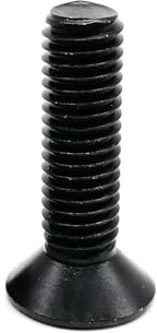 Senkkopfschrauben, 10/50 Stück M3 M4 M5 Schwarz A2 304 Edelstahl GB2673 Sechslappen-Flachschraubenschraube(35mm,10pcs M4)