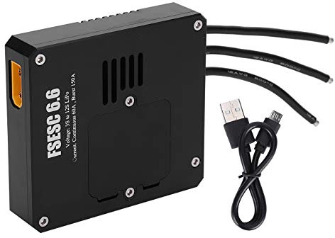 Electric Skateboard Speed Controller | Sealed Aluminum Shell with LED Switch | DC 8-60V for E - Boards/E - Scooters/DIY Robotics | 60A Continuous & 150A Immediate Current