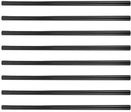 JECOMPRIS 8 Tubos Redondos de Hierro Negro para Perchero y Zapatero Diámetro 16 MM Longitud 40 CM Accesorios Desmontables para Armarios Portátiles Tubos Resistentes para Organización en