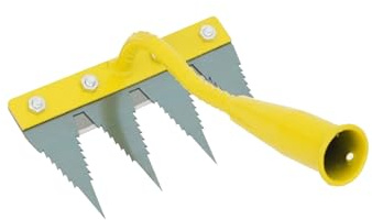 Rastrillo de jardín,Nivelador y Extractor Resistente - Escardadores manuales | para Exterior jardín césped Patio Macizo de Flores Invernadero vivero frutal