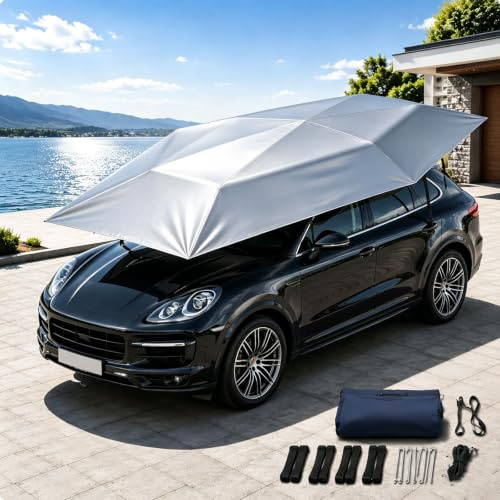 Carport 4,8m Rétractable Automatique Abri Voiture